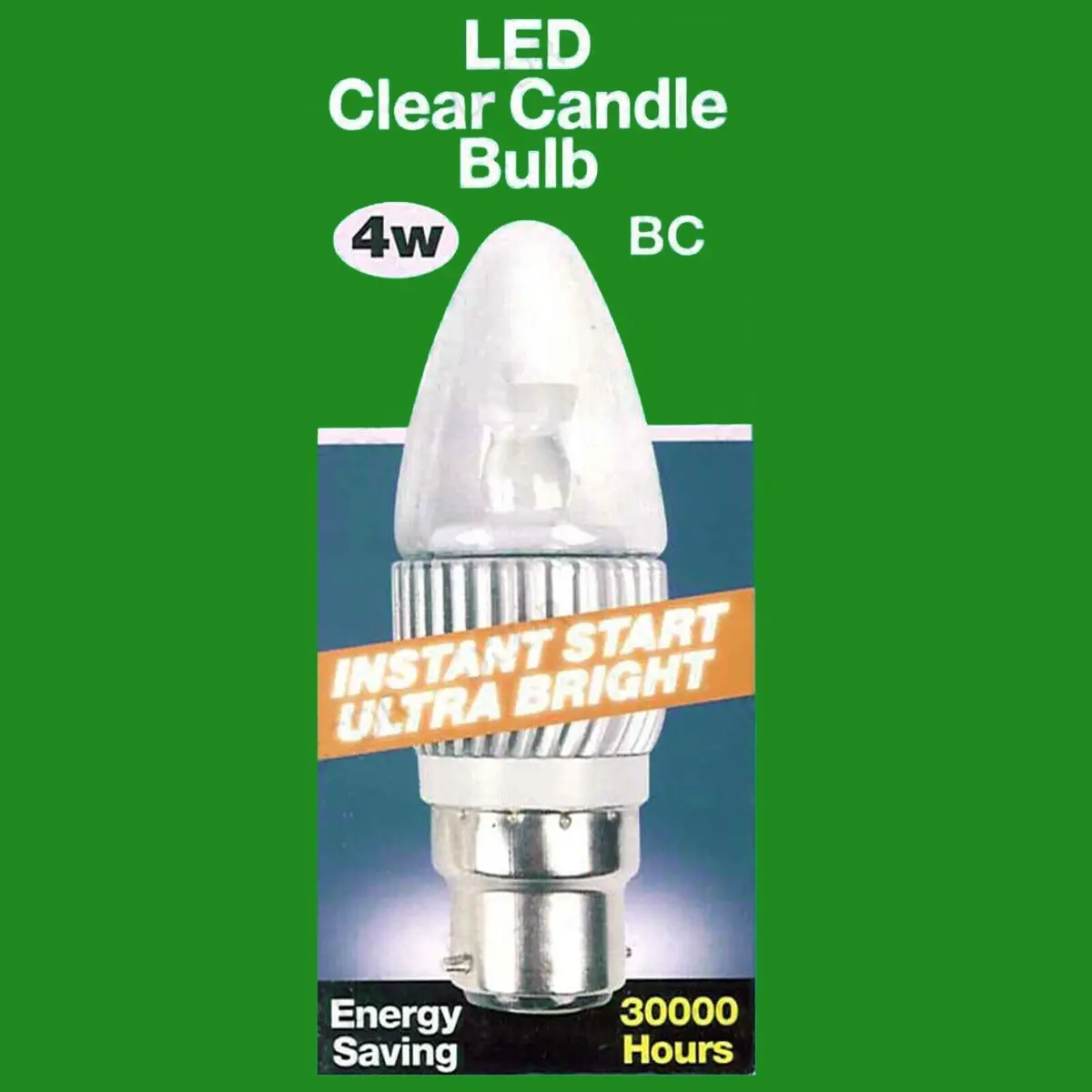 4x 4W Ultra Low Energy Candle LED Instant On Light Bulbs BC B22 Cool White 4000K - image 3 | Free standard UK delivery included | Discount Quality Products