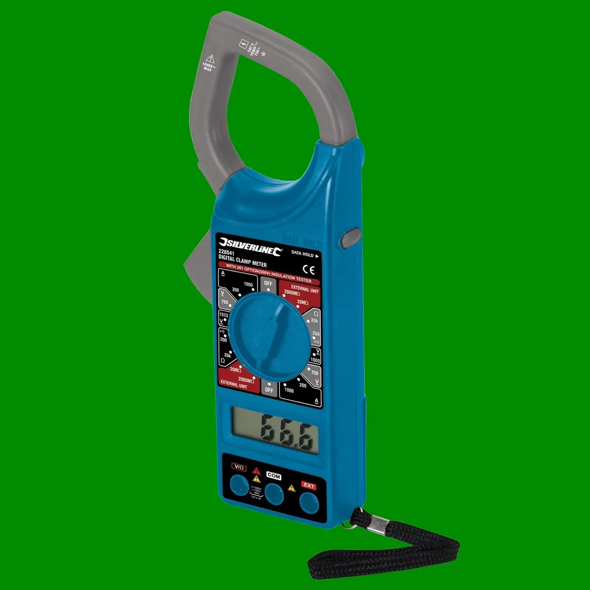 Digital Clamp Meter 1000A AC, LCD Display, Includes 10A Test Leads & Soft Case - image 2 | Free standard UK delivery included | Discount Quality Products