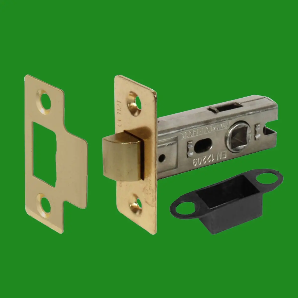 4x 63mm / 2.5" Inch Brass Fire Door Bolt Through Tubular Latch CE Rated CF 5531