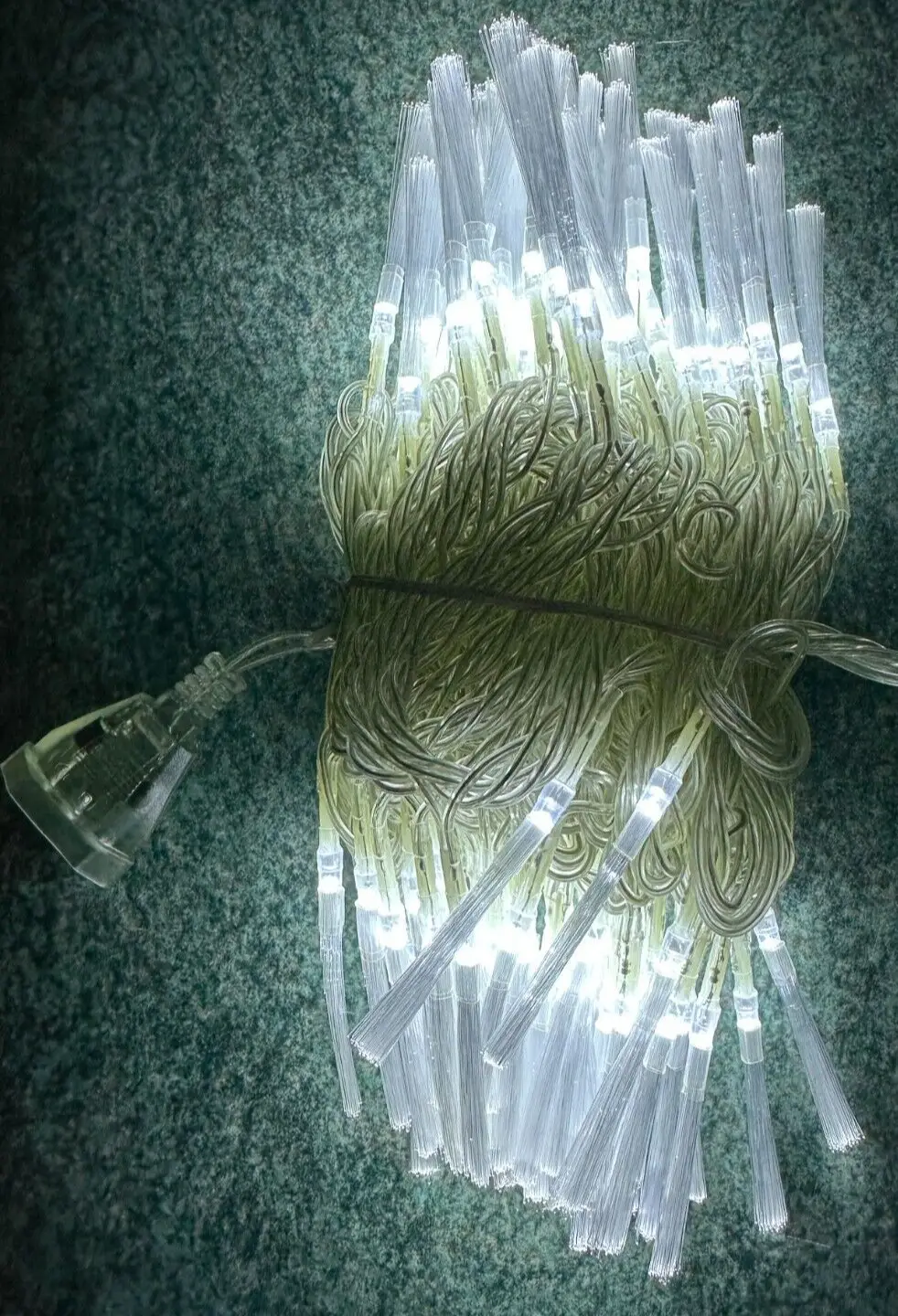 10m 100 LED Optical Fibre Fairy Curtain String Lights Shows Bar Windows Entrance - image 2 | Free standard UK delivery included | Discount Quality Products