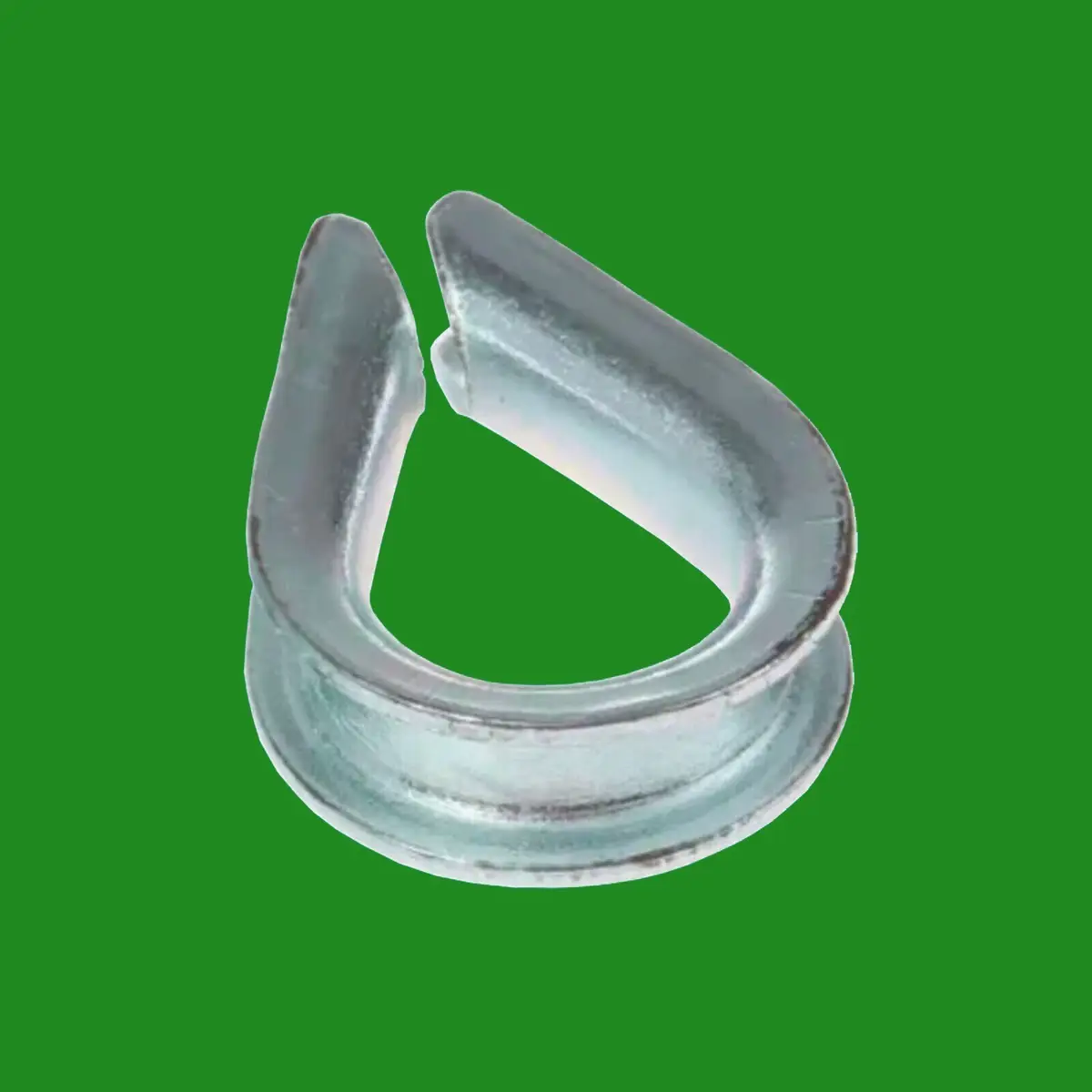 1x 3mm Galvanised Heart Shaped Eyelet Steel Wire Rope Cable Thimbles - image 3 | Free standard UK delivery included | Discount Quality Products