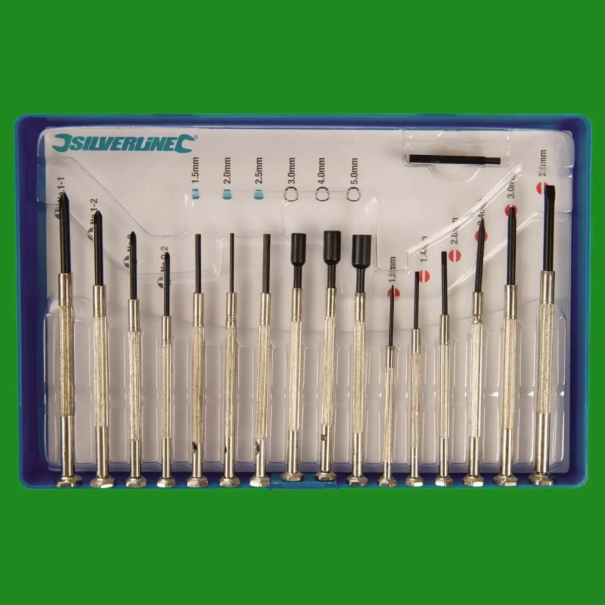 16pc Jewellers Precision Screwdriver Set Phillips, Slotted, Hex & Nut Drivers - image 2 | Free standard UK delivery included | Discount Quality Products