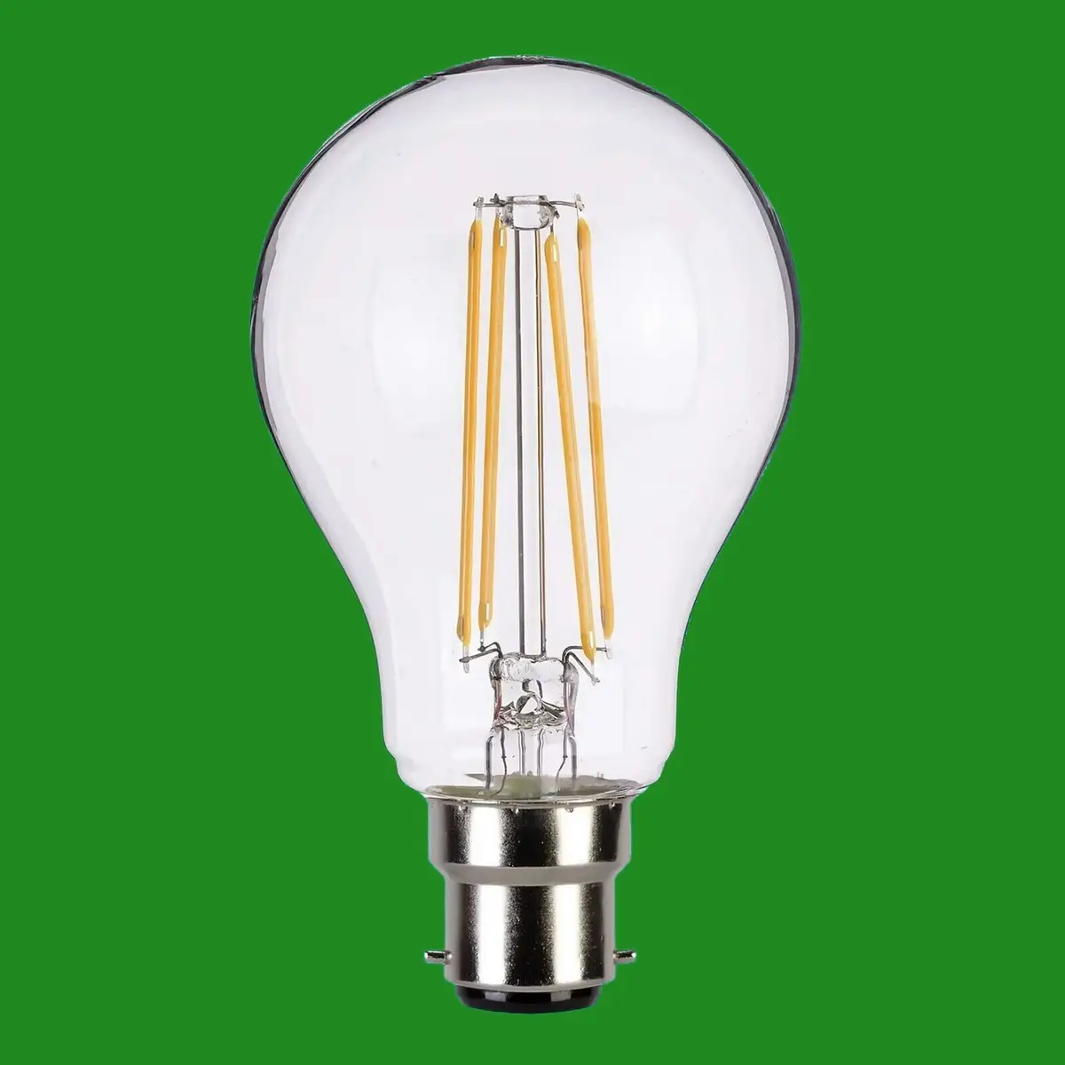 2x 6.5W (=60W) Clear LED Filament GLS Light Bulbs, BC B22 Bayonet, 2700K Lamp - image 2 | Free standard UK delivery included | Discount Quality Products