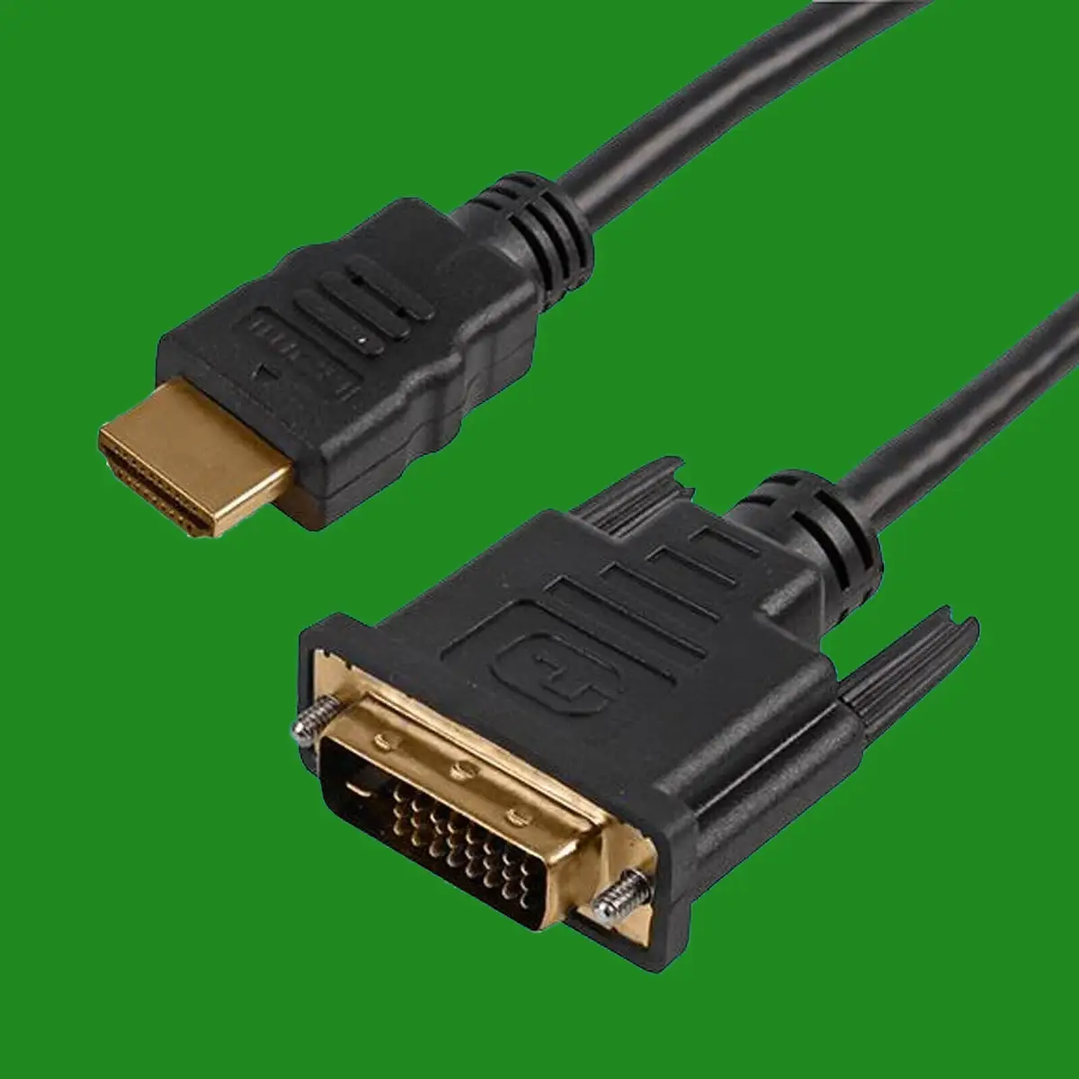 3m DVI-D to HDMI Converter Lead, Digital TV, PC Monitor Black Cable, Gold Plated