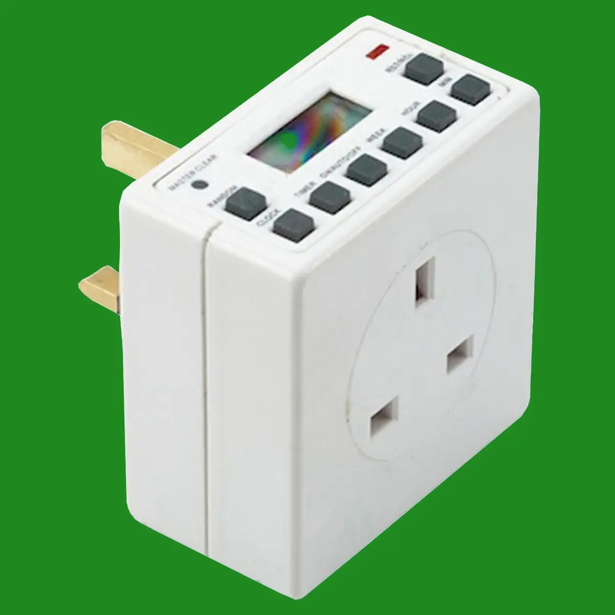 1x Digital Mains Programmable LCD Plug Through Timer Switch, 12 / 24 Hour 7 Day - image 2 | Free standard UK delivery included | Discount Quality Products