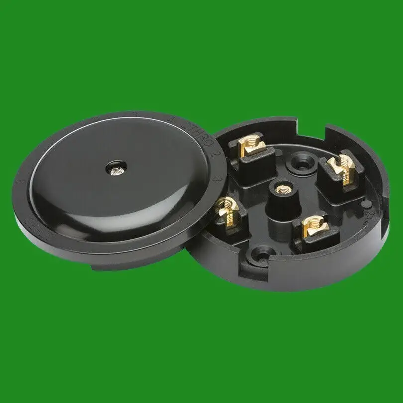 20A 79mm Junction Box 4 Terminal Black Electrical Connection Selective Entry