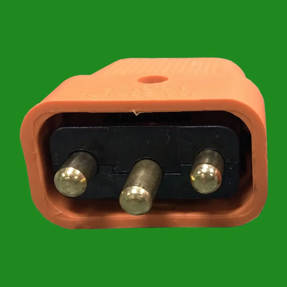2x 10A Orange Outdoor 3 Pin Cable Wire Lead Coupler Male Female Socket Connecter - image 2 | Free standard UK delivery included | Discount Quality Products