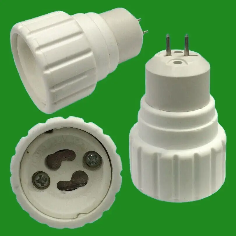 4x MR16, GU5.3 To GU10 Light Bulb Base Socket Lamp Adaptor Converter Holder