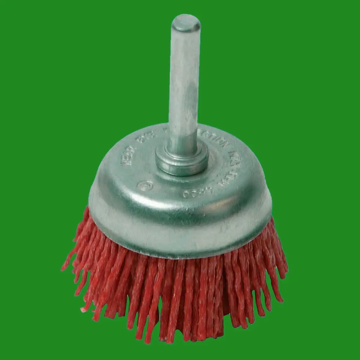 1x 50mm Coarse Nylon Filament Abrasive Cup Brush, 6mm Shank, Surface Treatment