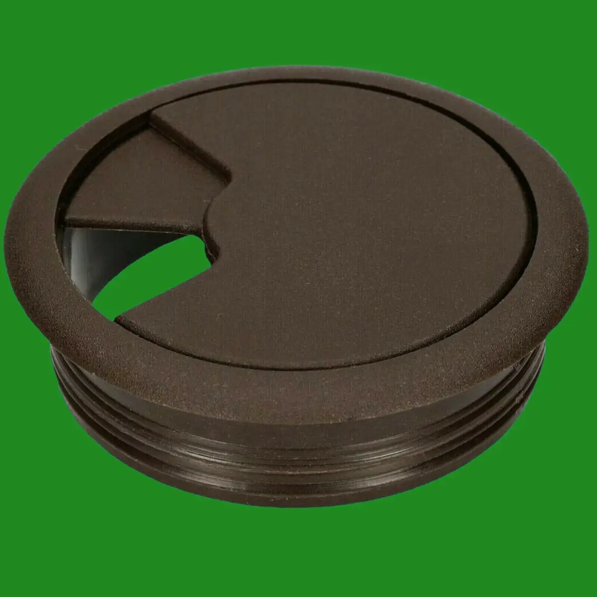 25x Dark Brown 60mm Computer Desk Plastic Cable Grommet, Surface Wire Hole Cover - image 3 | Free standard UK delivery included | Discount Quality Products