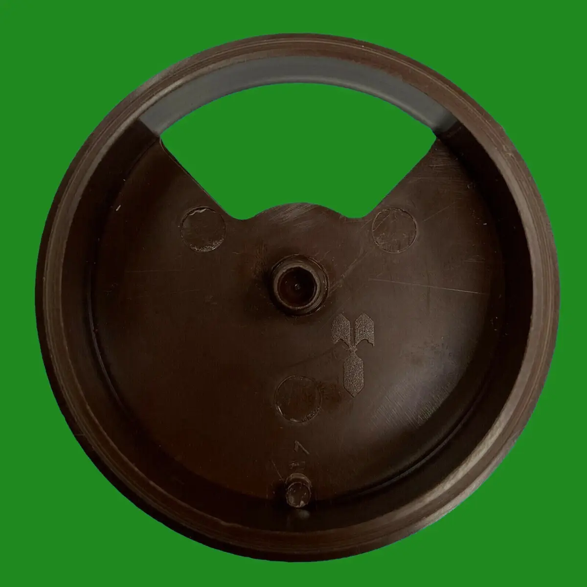 10x Dark Brown 60mm Computer Desk Plastic Cable Grommet, Surface Wire Hole Cover - image 2 | Free standard UK delivery included | Discount Quality Products