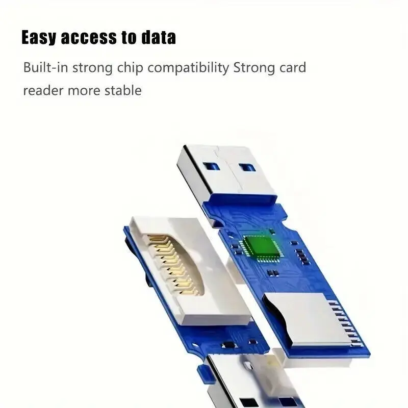 OTG USB2.0 Mini SD/TF Card Reader High-Speed Photo & Data Transfer Plug & Play - image 3 | Free standard UK delivery included | Discount Quality Products