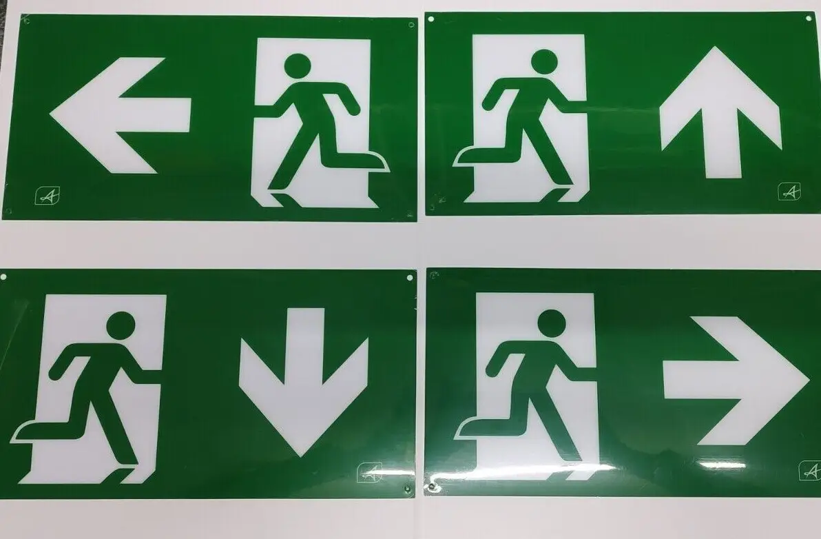 IP20 2.6W Encore LED Emergency Fire Exit Safety Notice White Picture Frame Sign - image 5 | Free standard UK delivery included | Discount Quality Products