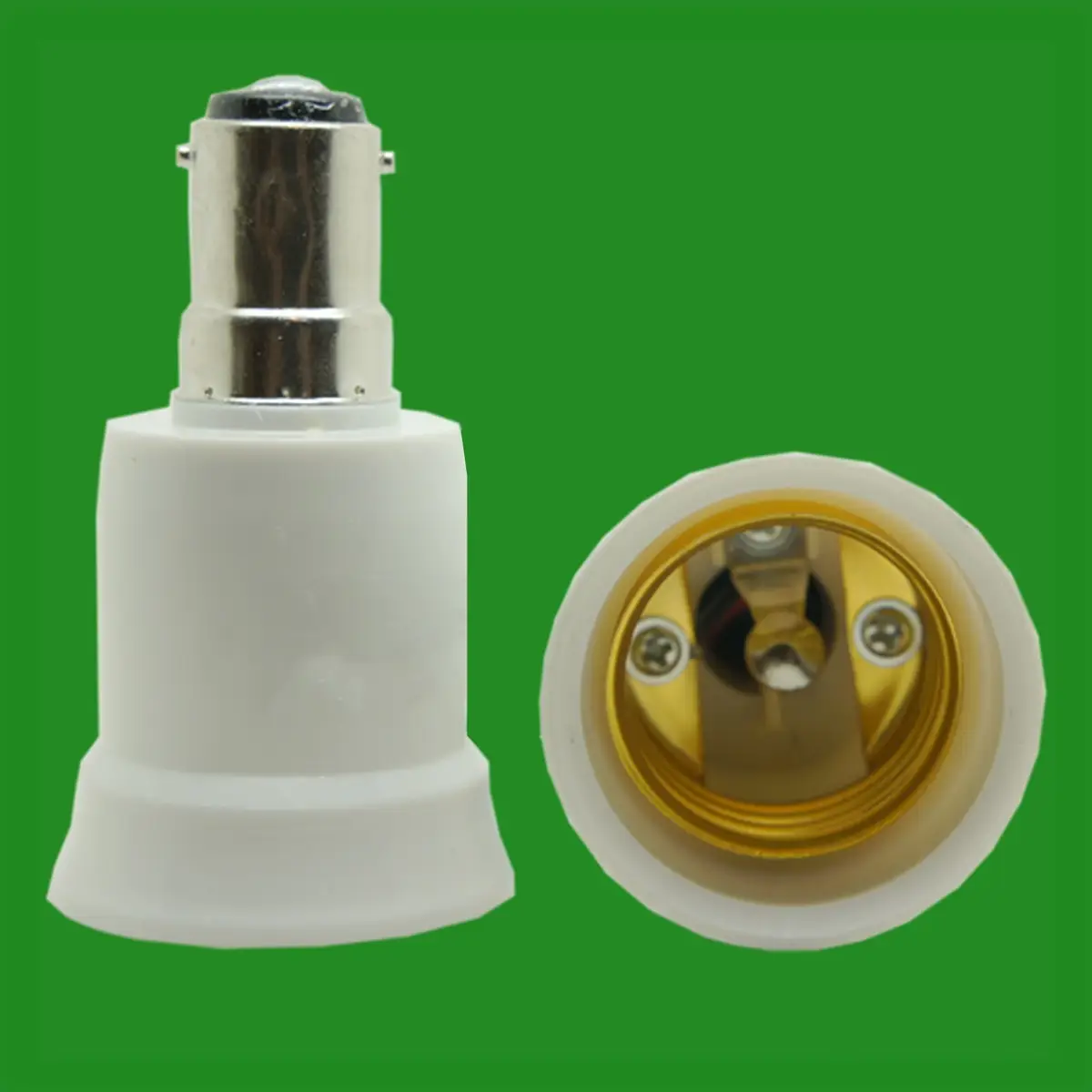 4x Small Bayonet B15 SBC to Edison Screw E27 Light Bulb Adaptor Converter Holder
