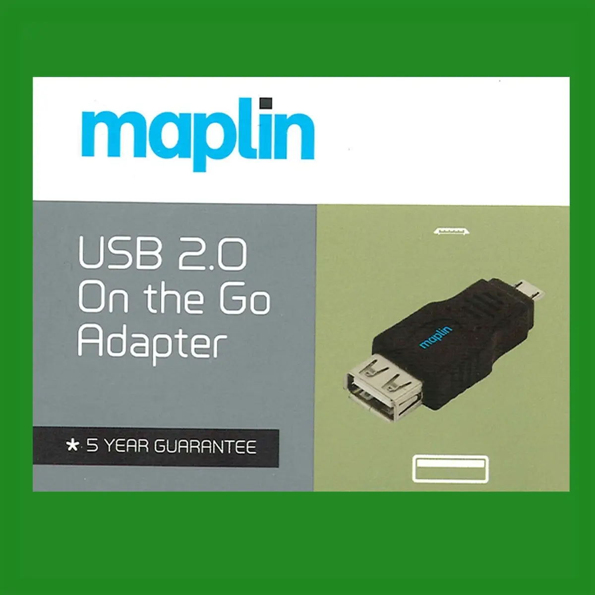Maplin Male Micro USB 2.0 to Female USB OTG Adapter for Mobile Device/Tablet - image 2 | Free standard UK delivery included | Discount Quality Products