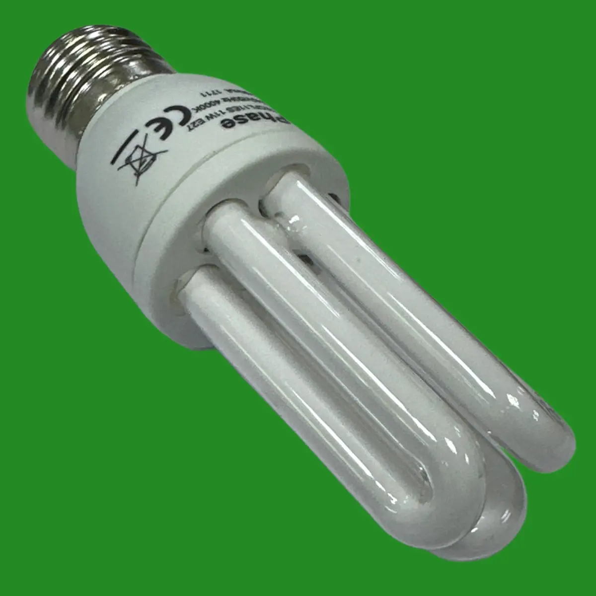 1x 11W (=60W) Phase CFL Low Energy Stick Light Bulbs 4000K Edison Screw ES E27 - image 3 | Free standard UK delivery included | Discount Quality Products