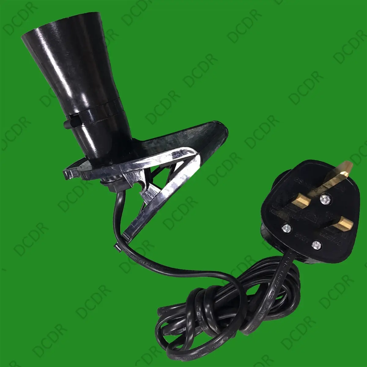 1x 2m Clamp On Light, Fix Attach Grip Clip to Anywhere B22 socket UK Plug Black