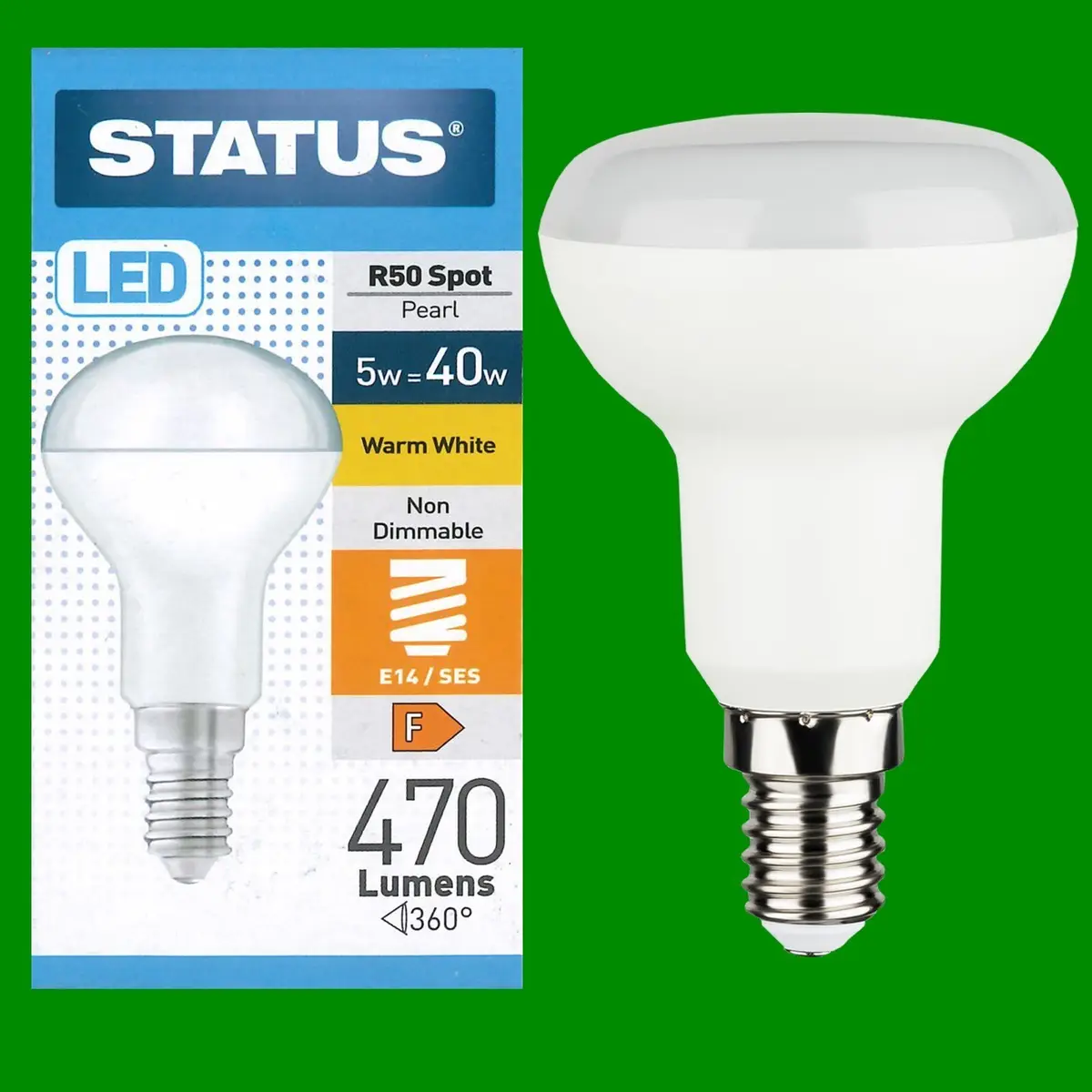 1x 5W (=40W) R50 Reflector Spotlight LED E14 SES Small Screw Light Bulb Lamp