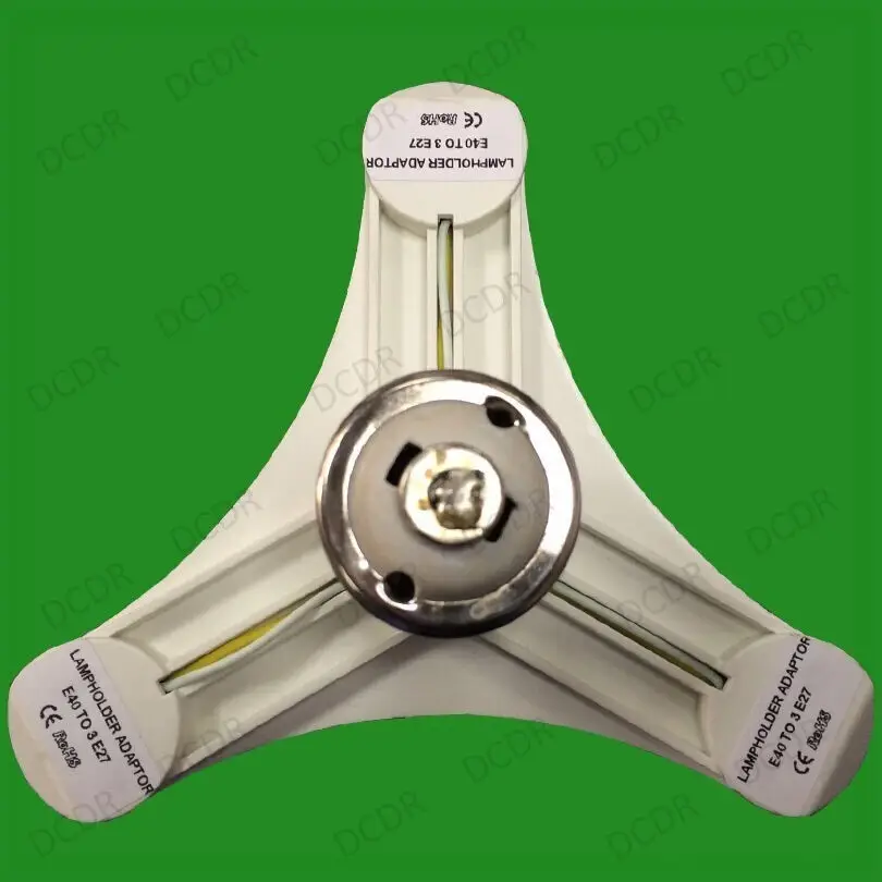 E40 to 3x E27 Light Bulb Socket Convertor Adaptor GES to ES Warehouse Lamp Photo - image 3 | Free standard UK delivery included | Discount Quality Products