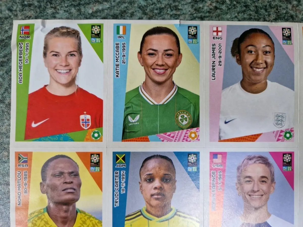 Panini Sheet of 6 Stickers, Football, Soccer, FIFA Women's World Cup 2023 AU/NZ - image 3 | Free standard UK delivery included | Discount Quality Products