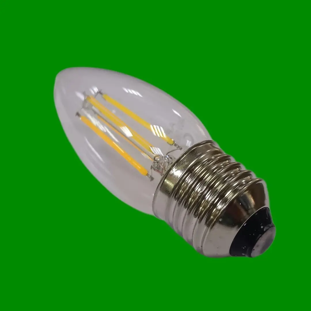 1x 5W APL Lamp C35 LED Filament Edison Screw E27 Dimmable Light Bulb 2700K Warm - image 3 | Free standard UK delivery included | Discount Quality Products