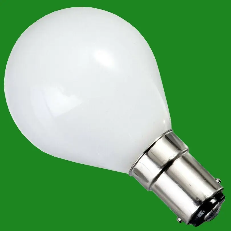 4x 25w Opal Golf Round Incandescent Dimmable Standard SBC B15 Light Bulb Lamp