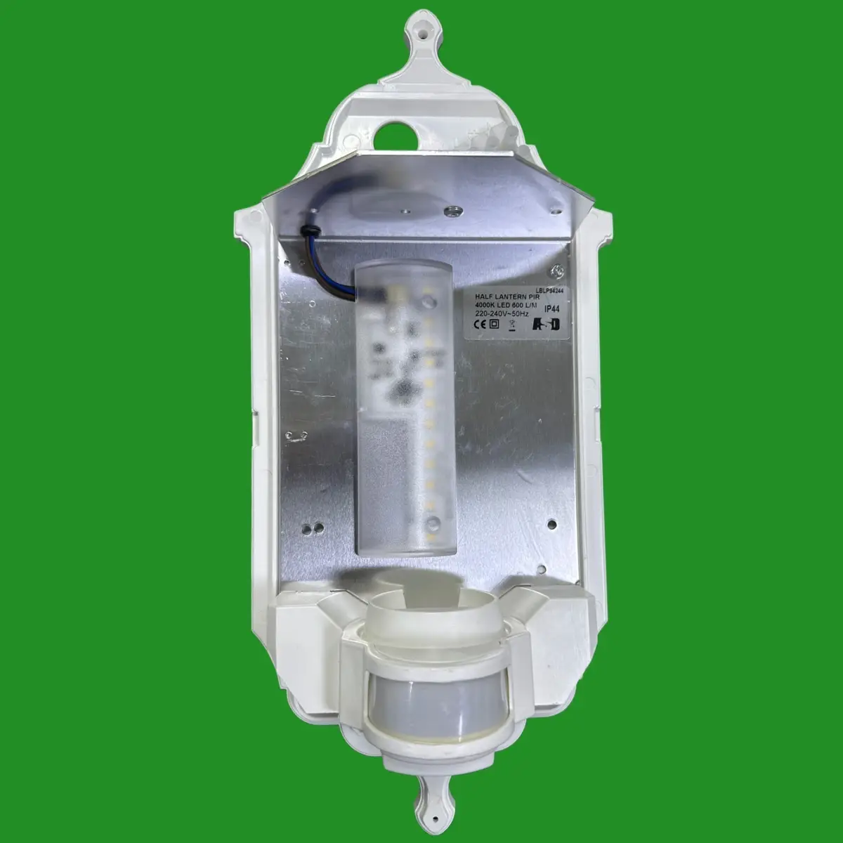 ASD 7.4W LED White Half Lantern PIR Motion Sensor Wall Light HL/WK4LED600P 4000K - image 3 | Free standard UK delivery included | Discount Quality Products