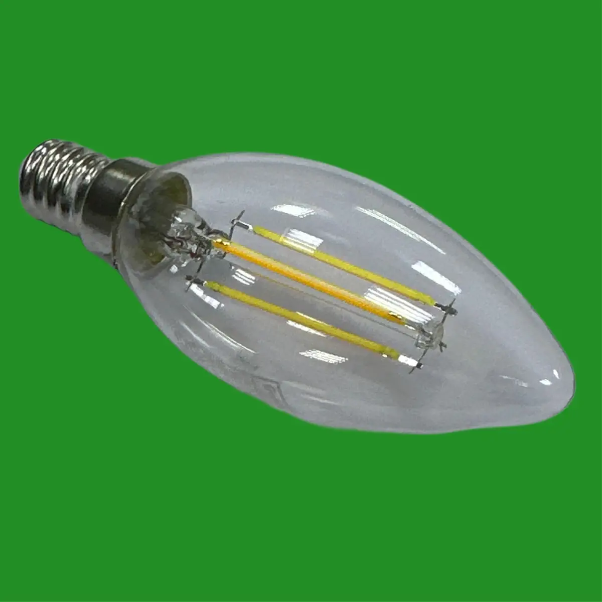 2x 5W (=40W) Crompton LED Dimmable Filament Clear Candle Light Bulb SES E14 Lamp - image 2 | Free standard UK delivery included | Discount Quality Products