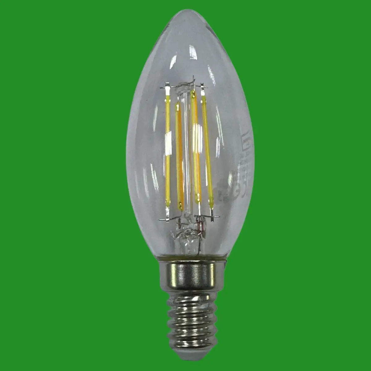 2x 5W (=40W) Crompton LED Dimmable Filament Clear Candle Light Bulb SES E14 Lamp - image 3 | Free standard UK delivery included | Discount Quality Products