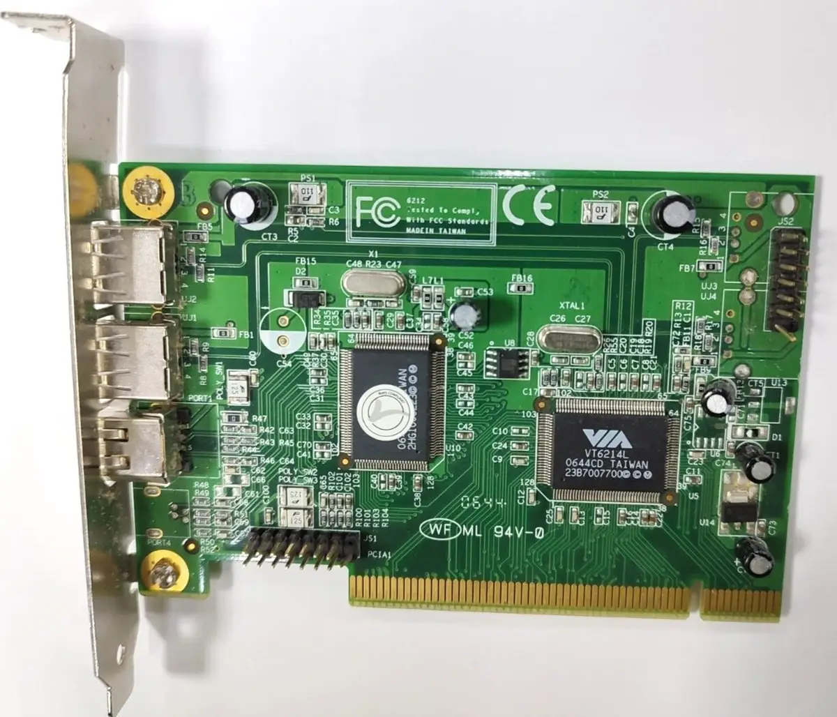 VIA VECTRO VT6214L 1 Firewire 1394 & 2 USB 2.0 PORTS Controller Card - image 3 | Free standard UK delivery included | Discount Quality Products