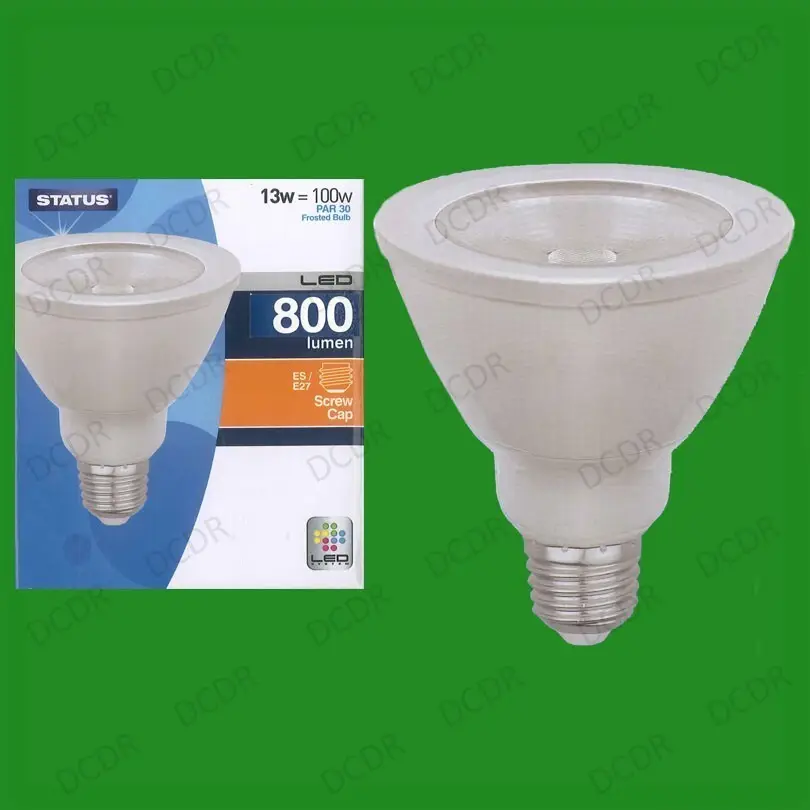 2x 13W PAR30 LED Ultra Low Energy Spot Light Bulb ES E27 Security Lamp