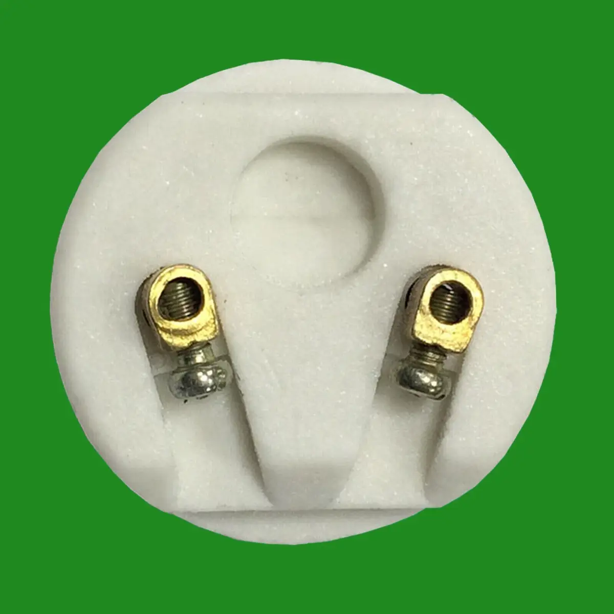 Yellow Glazed Ceramic Edison Screw E27 Light Bulb Holder ES Socket M10 Entry - image 6 | Free standard UK delivery included | Discount Quality Products