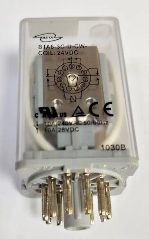Maplin Power Electromagnetic Relay 24VDC 10A 3PDT, Industrial High Power JG63T