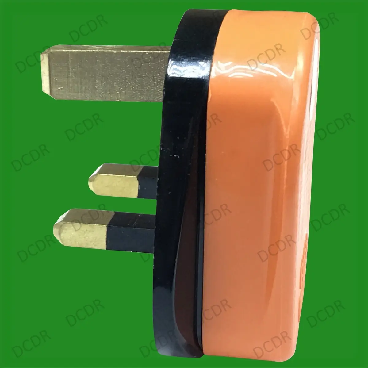 2x 13A Orange High Impact Rubber UK 3 Pin Mains Rewireable Extension Fused Plug - image 5 | Free standard UK delivery included | Discount Quality Products