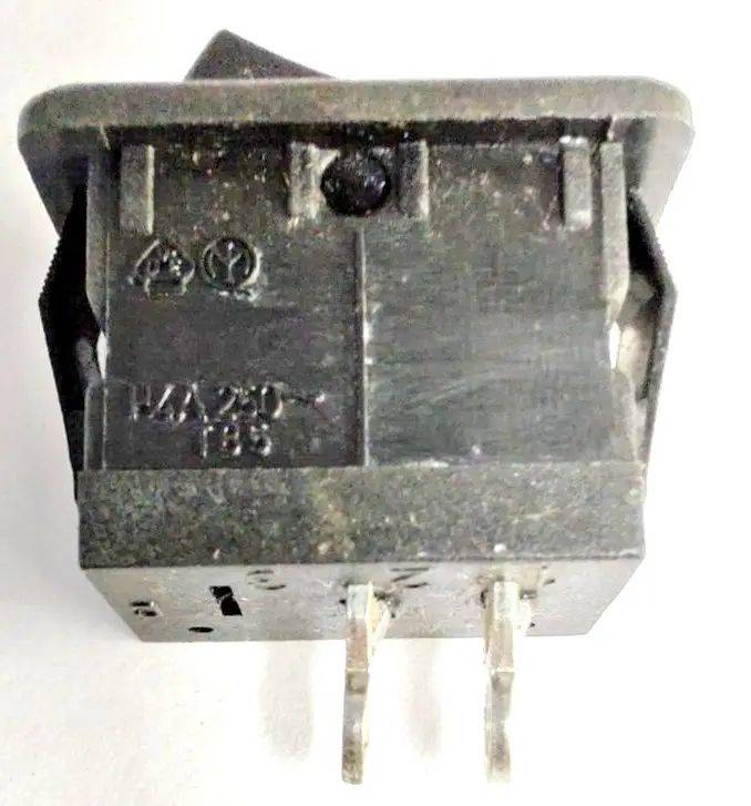 1x Black Roker Switch Snap-In Panel Mount 2 Pin On-OFF, SPST, DIY - image 2 | Free standard UK delivery included | Discount Quality Products