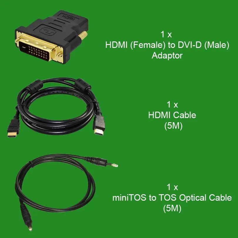 5m HD High Definition Cable Kit PC to TV Streaming Laptop Music Games Connector - image 6 | Free standard UK delivery included | Discount Quality Products