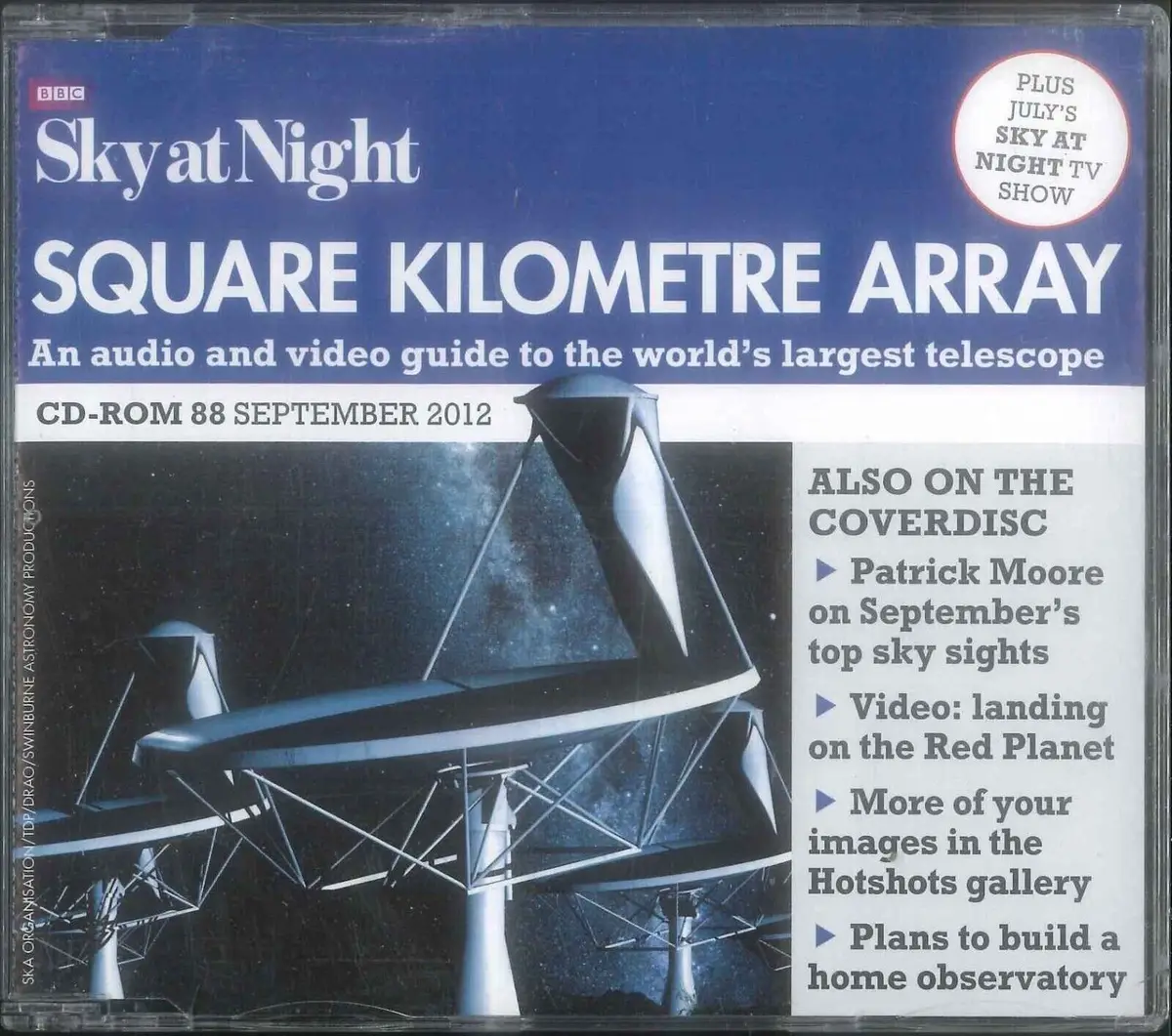 BBC Sky at Night CD-ROM, Square Kilometre Array #88 September 2012, Windows, Mac