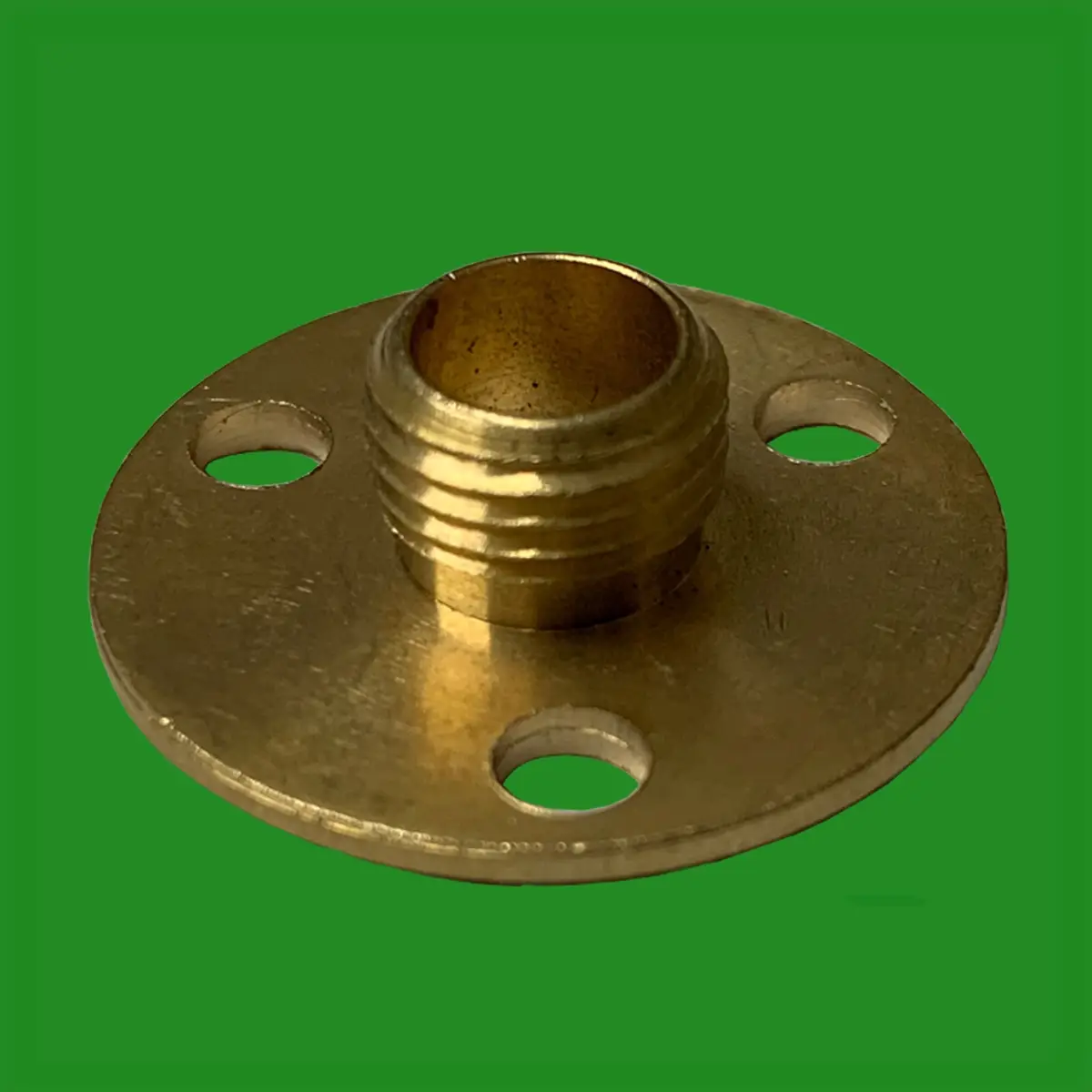 10x M10 10mm x 25mm Brass Base Backplate Allthread Hollow Thread Tube Lampholder