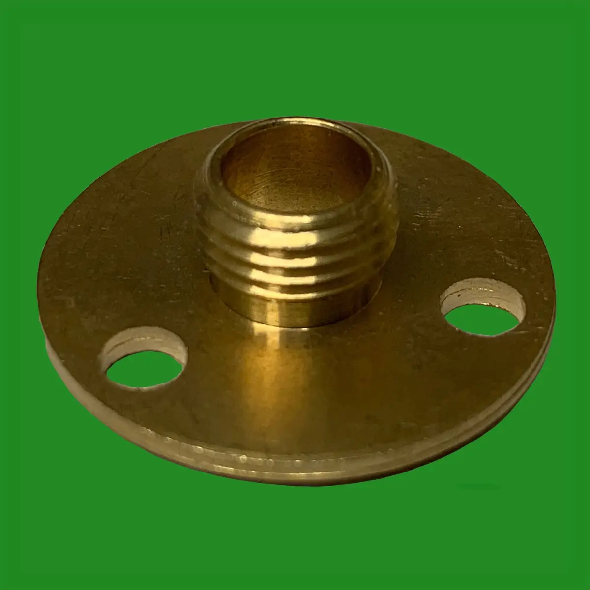 10x M10 10mm x 25mm Brass Base Backplate Allthread Hollow Thread Tube Lampholder - image 2 | Free standard UK delivery included | Discount Quality Products