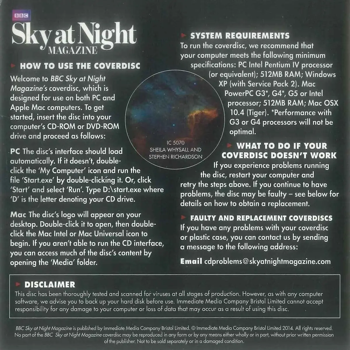 BBC Sky at Night CD-ROM, Best Space Events, #115 December 2014, Windows, Mac - image 2 | Free standard UK delivery included | Discount Quality Products