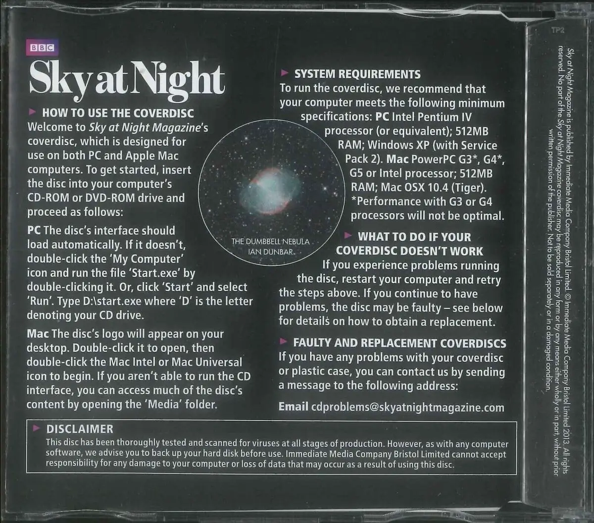 BBC Sky at Night CD-ROM, Hidden Space Missions, #95 April 2013, Windows, Mac - image 2 | Free standard UK delivery included | Discount Quality Products