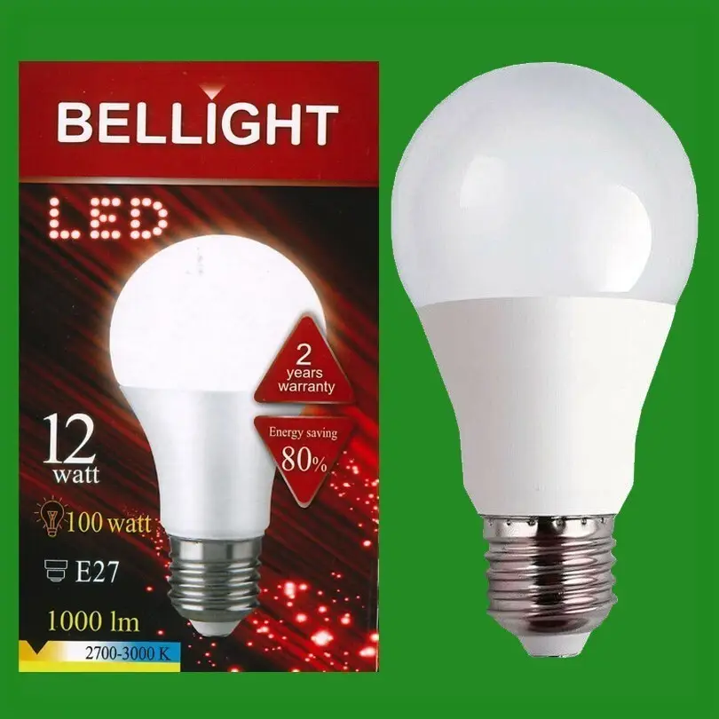 8x 12W LED GLS A60 ES Edison E27 3000K Warm White Lamp Light Bulb 1000Lm 230V