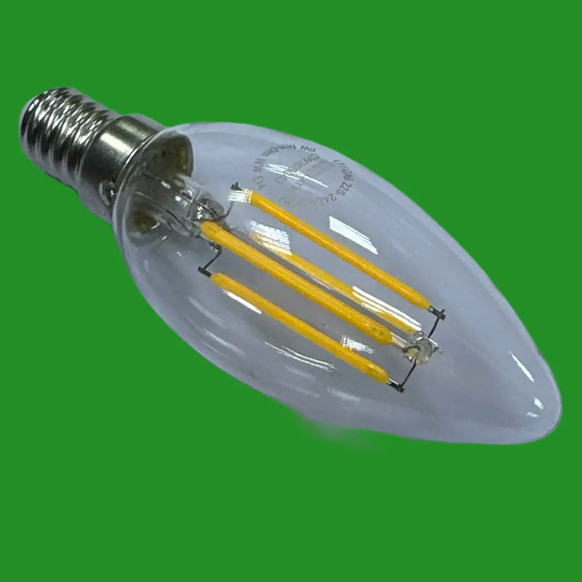 2x 6W (=60W) LEDLITE LED Filament Clear Candle Light Bulb, 2700K SES E14 Lamp - image 3 | Free standard UK delivery included | Discount Quality Products