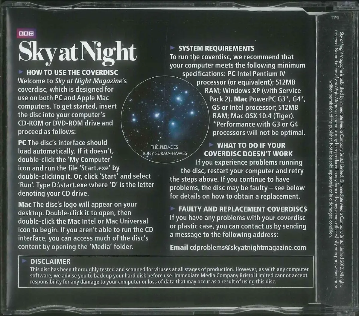 BBC Sky at Night CD-ROM, 2013's Top Sky Sights, #92 January 2013, Windows, Mac - image 2 | Free standard UK delivery included | Discount Quality Products