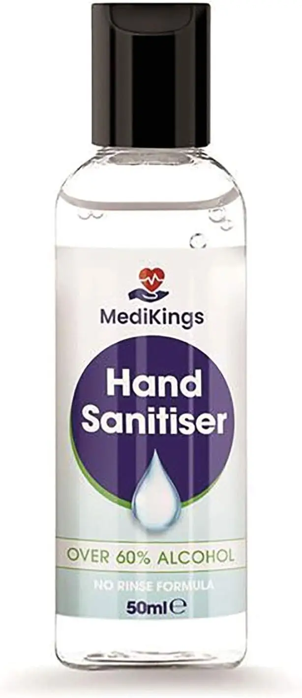 10x 50ml Antibacterial Hand Sanitiser Gel  60% Alcohol, Kills 99.9% of Bacteria