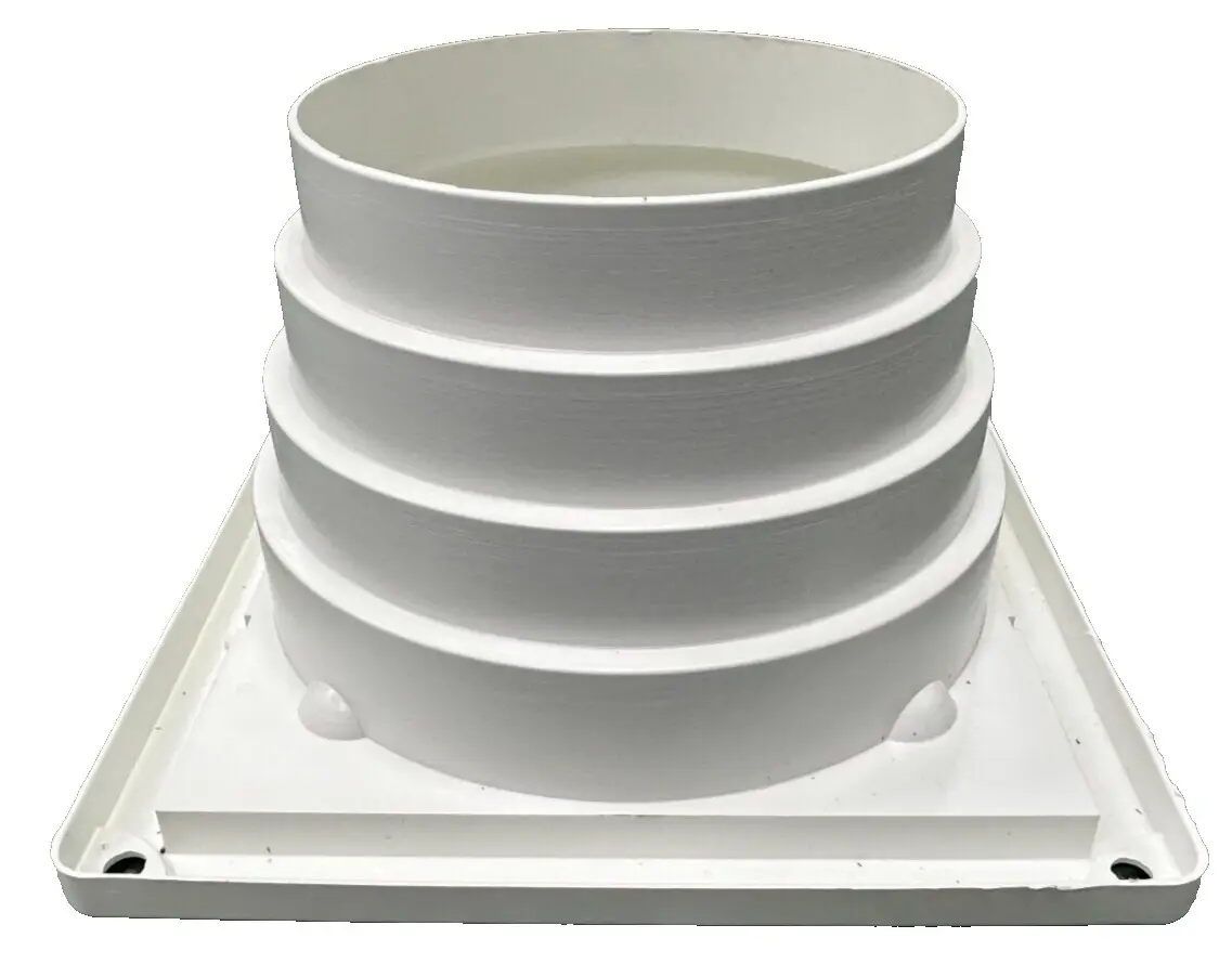 Universal White Stepped Vent 100mm-130mm Air Vent Grille Wall Window Ventilation - image 3 | Free standard UK delivery included | Discount Quality Products