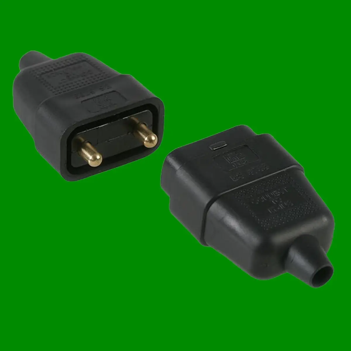 3x 10A 2 Core/Pin Wire Socket Power Repair Cable Connector Lawnmower Strimmer - image 9 | Free standard UK delivery included | Discount Quality Products