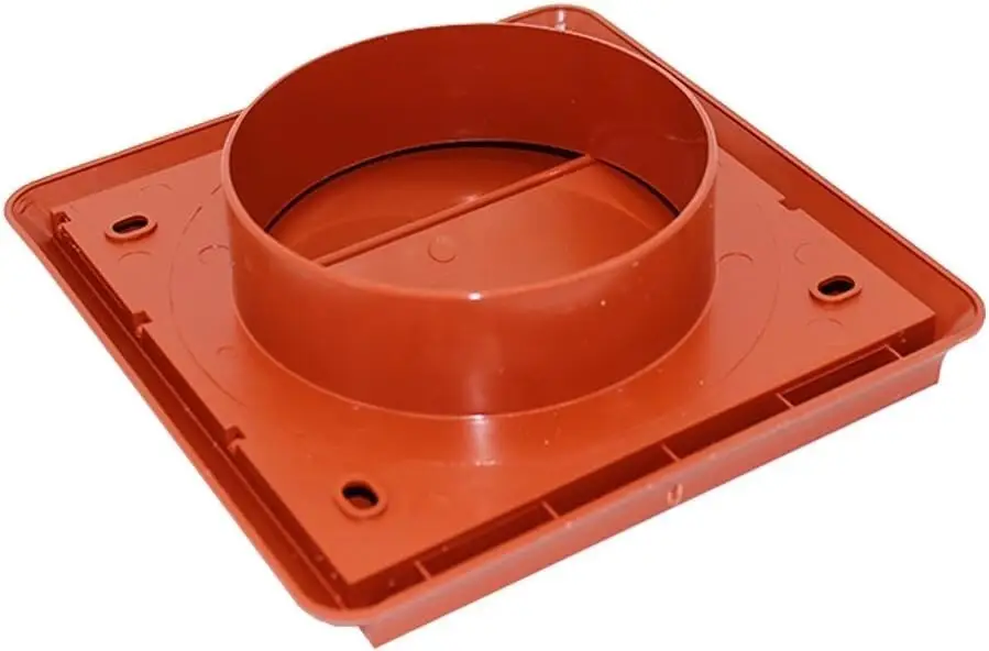 1x 100mm 4" Terracotta Gravity Flap Wall Kitchen Extractor Fan Ventilation Grill - image 3 | Free standard UK delivery included | Discount Quality Products