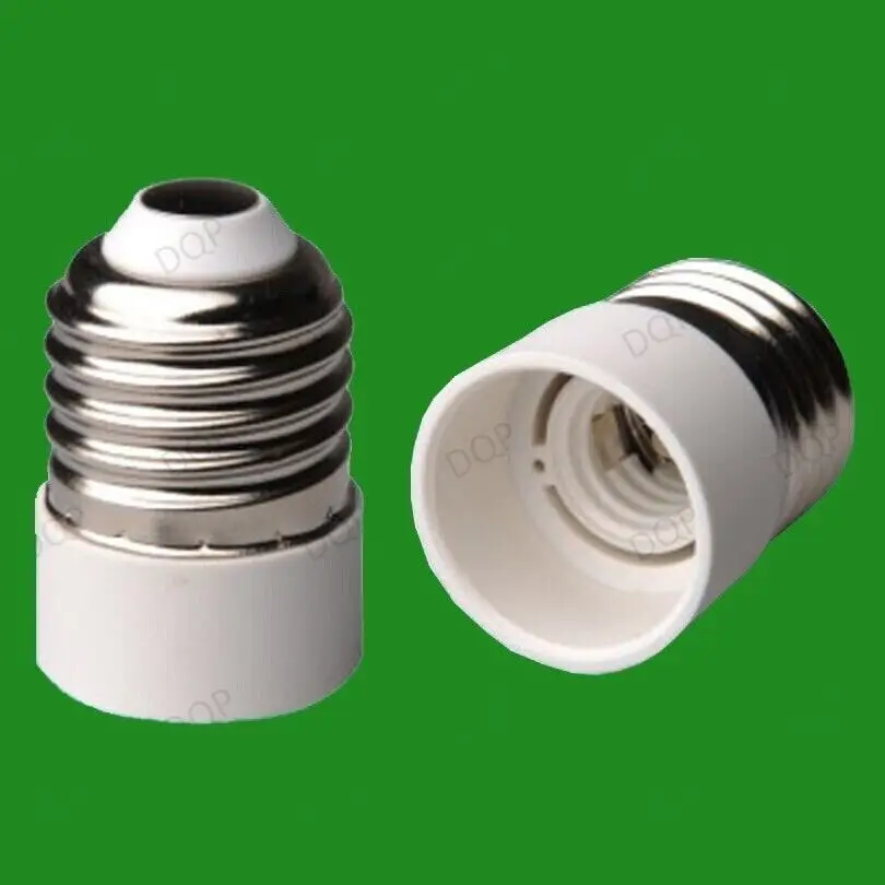 2x Edison Screw ES E27 To Small Screw SES E14 Light Bulb Lamp Adaptor Converter