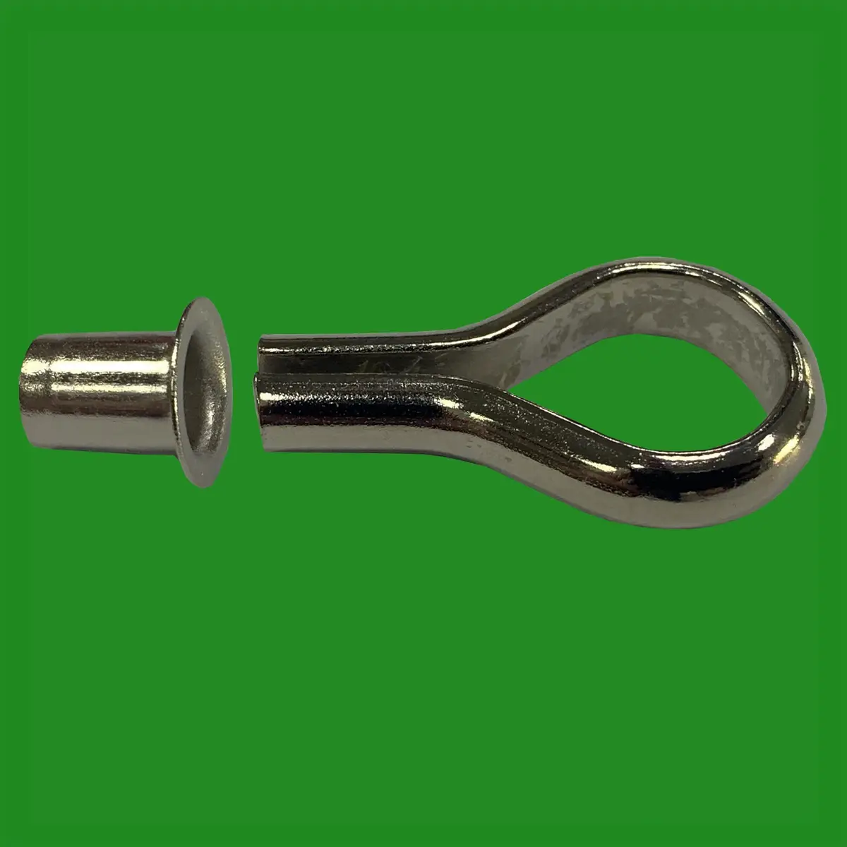 4x Silver Banjo Loop Shelf Stud Hook Supports &amp; Plug in Socket Hole Sleeves 6mm